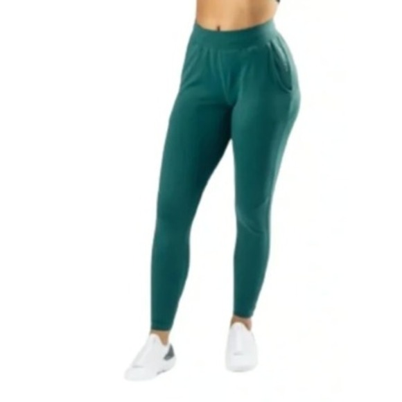 Alphalete Teal Nova Blue Pro Elite Jogger Pants Size Small - Picture 1 of 9